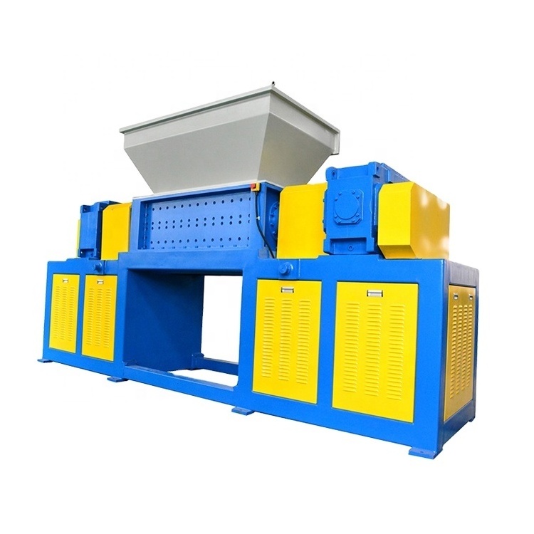 Double shaft plastic shredder machine MSW Shredder Garbage waste plastic shredder for sale