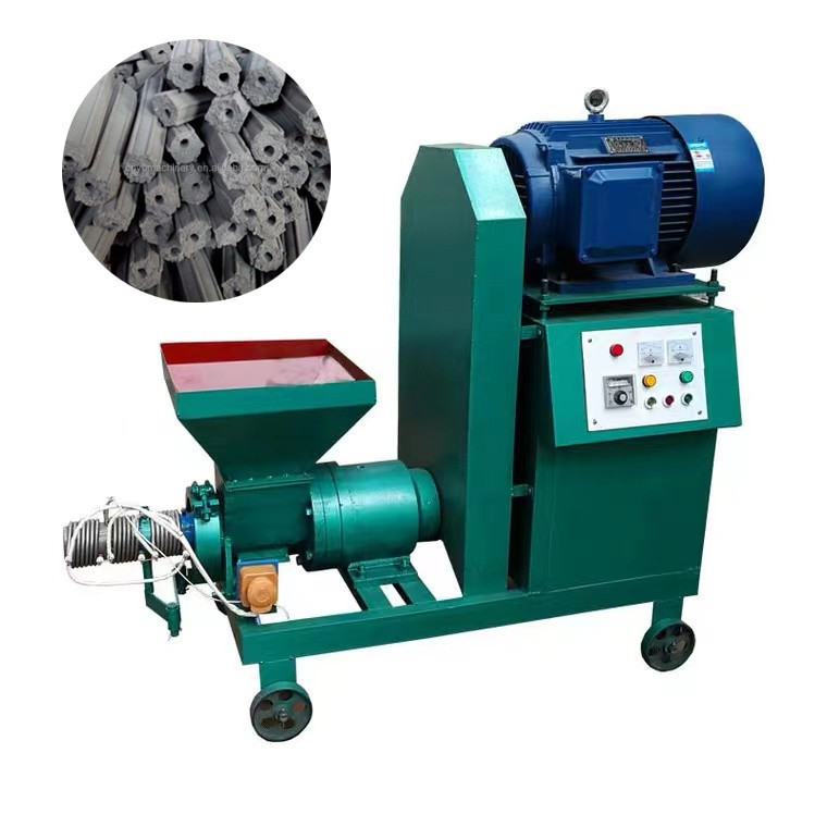 Biochar hookah coconut shell sawdust stick making charcoal briquette press machines