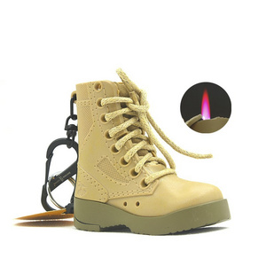 arms style creative lighter cool cigarette jet torch lighter military boots windproof  lighter