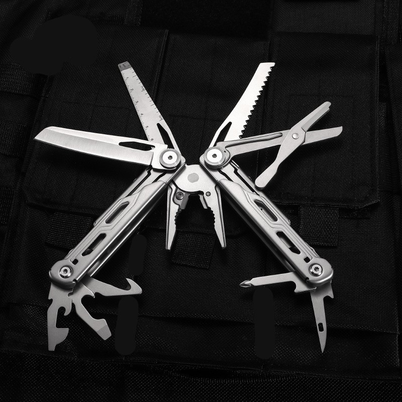 outdoor survival stainless steel 18 in 1 multitool folding pliers tool set multi tool multi-fucntion tool