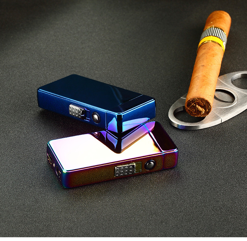 electrical dual purpose arc lighter jet torch cigarette lighter windproof usb rechargeable electric jet flame lighter