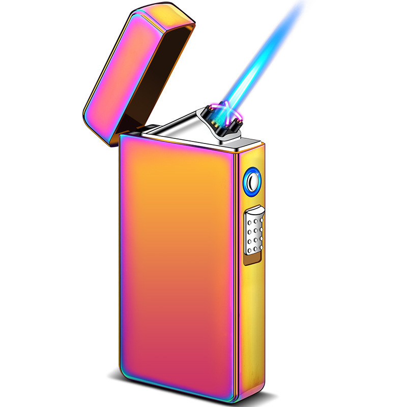 electrical dual purpose arc lighter jet torch cigarette lighter windproof usb rechargeable electric jet flame lighter