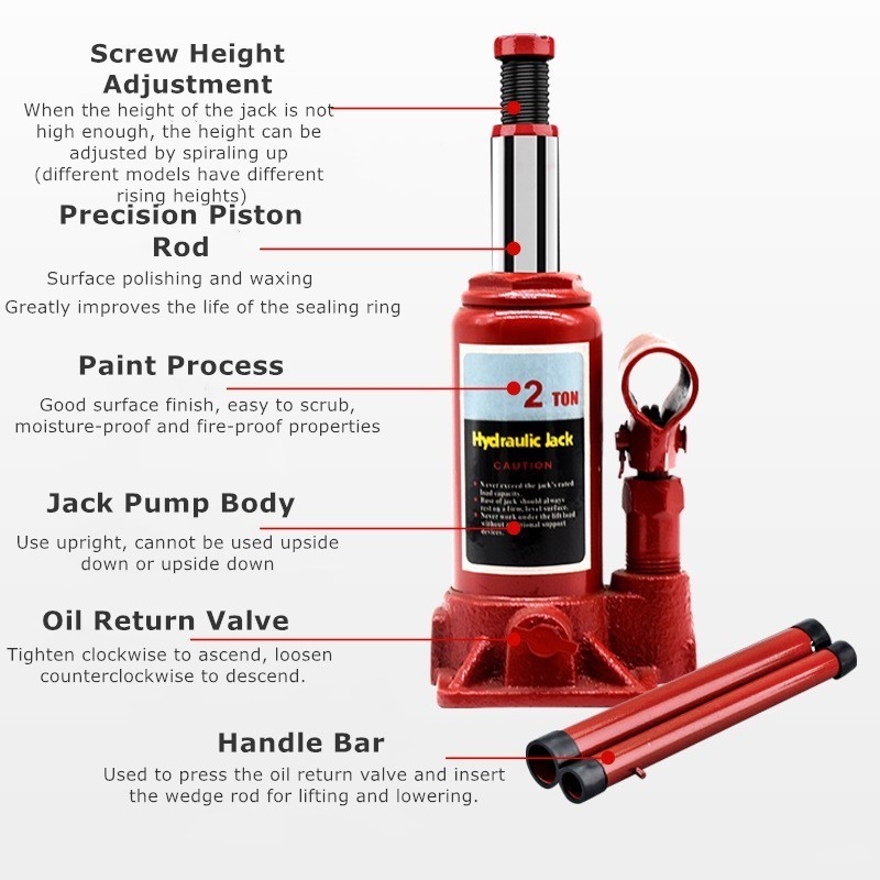 High quality Customized 32Tons hydraulic jack car 2-50 tons bottle jack With CE GS Certificate