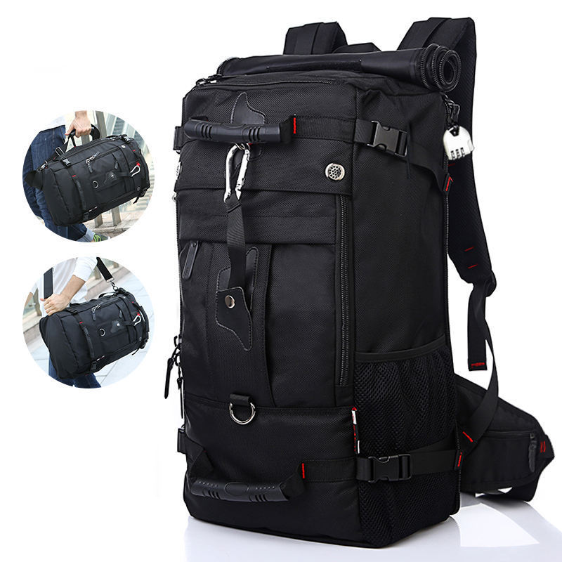 Custom Logo Bagpack 50L Mountain Outdoor Adventure Travelling Waterproof Tactical Hiking Backpack