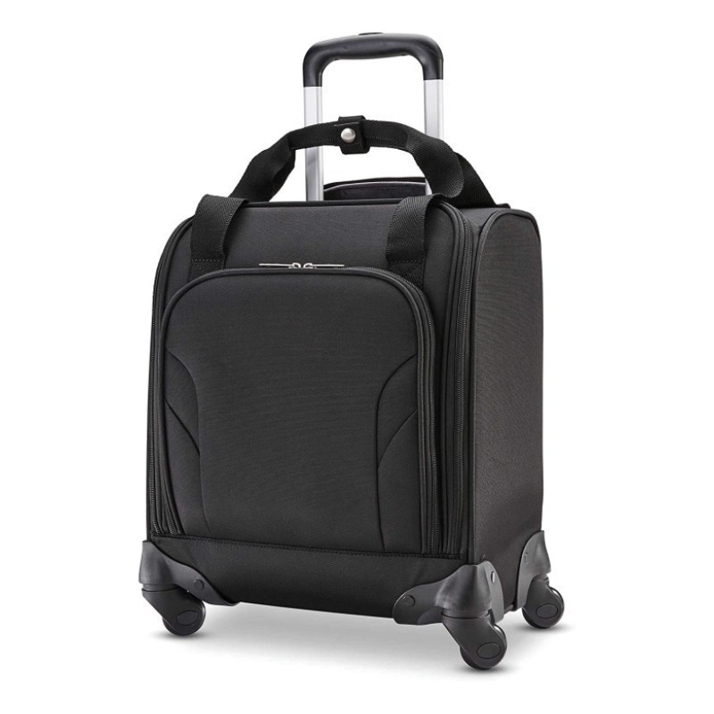 Custom Executive Office Laptop Bag Premium Rolling Bag Wheeled Pilot Briefcase Overnight Roller Case