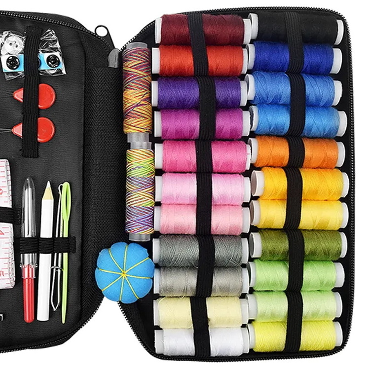 Custom Multifunctional Meedle Zipper Sewing Box Coil Organizer Strap Storage Sewing Box