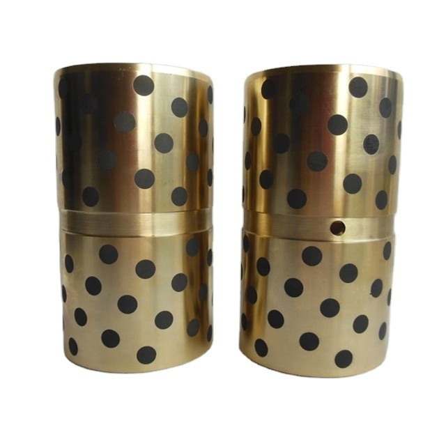 sintered oilite graphite impregnated bronze bush bushing for Construction machinery