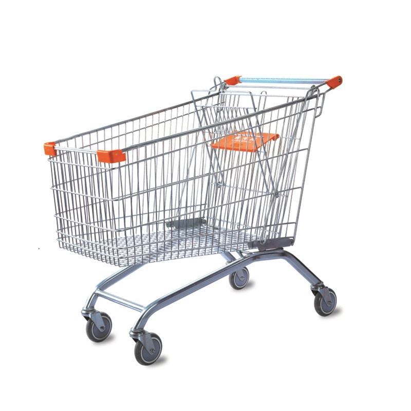 180L American Supermarket Grocery Shopping Trolley with Baby Seat