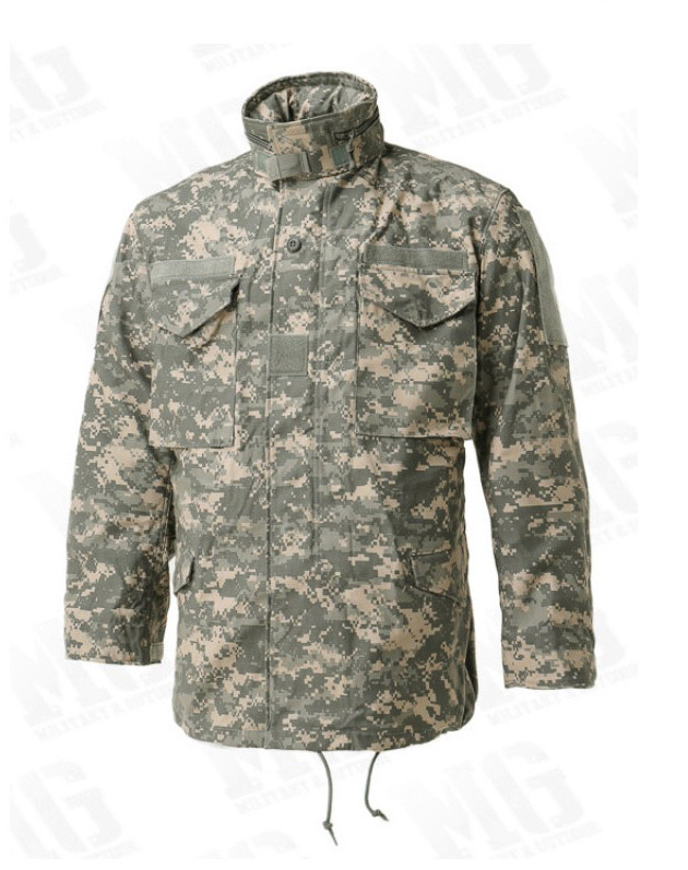 Warm fleece fabric camouflage reflective hunting jacket hunting clothes