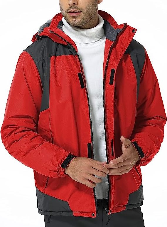 Waterproof Men's Outdoor Jackets Winter Jacket with Fleece Lined Hunting Softshell Jacket