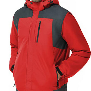 Waterproof Men's Outdoor Jackets Winter Jacket with Fleece Lined Hunting Softshell Jacket