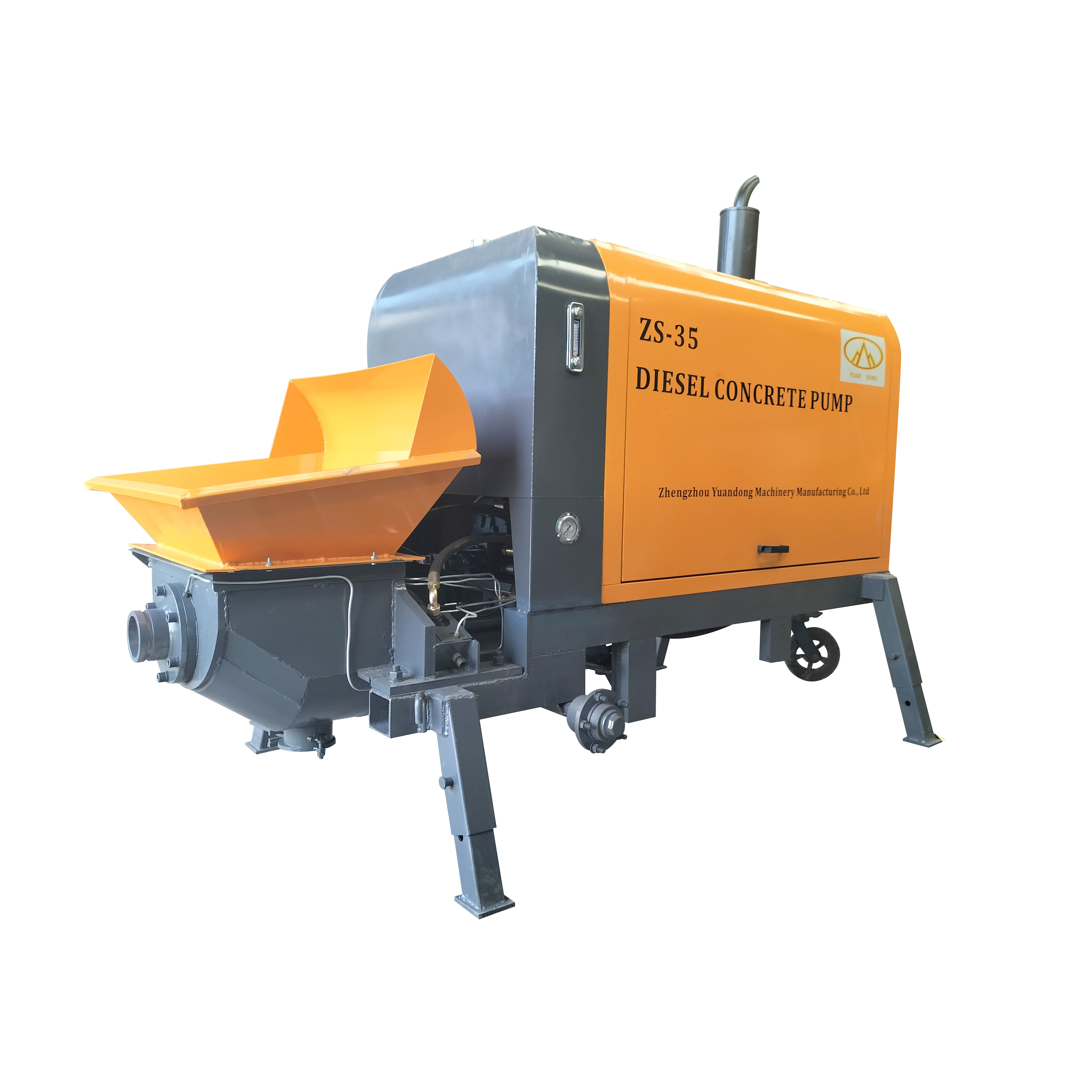 High Pressure Electric Trailer Concrete Pump Truck Skid Steer Diesel Cement Main Pump Widely For Sale