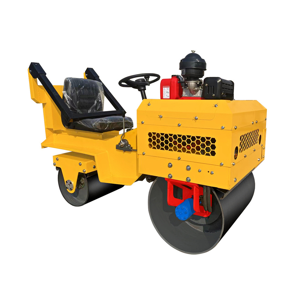 Double Drum Road Mine Roller Walk Behind Mini 500Kg Single Drum Hand Asphalt Small Tandem Rollers Compactor