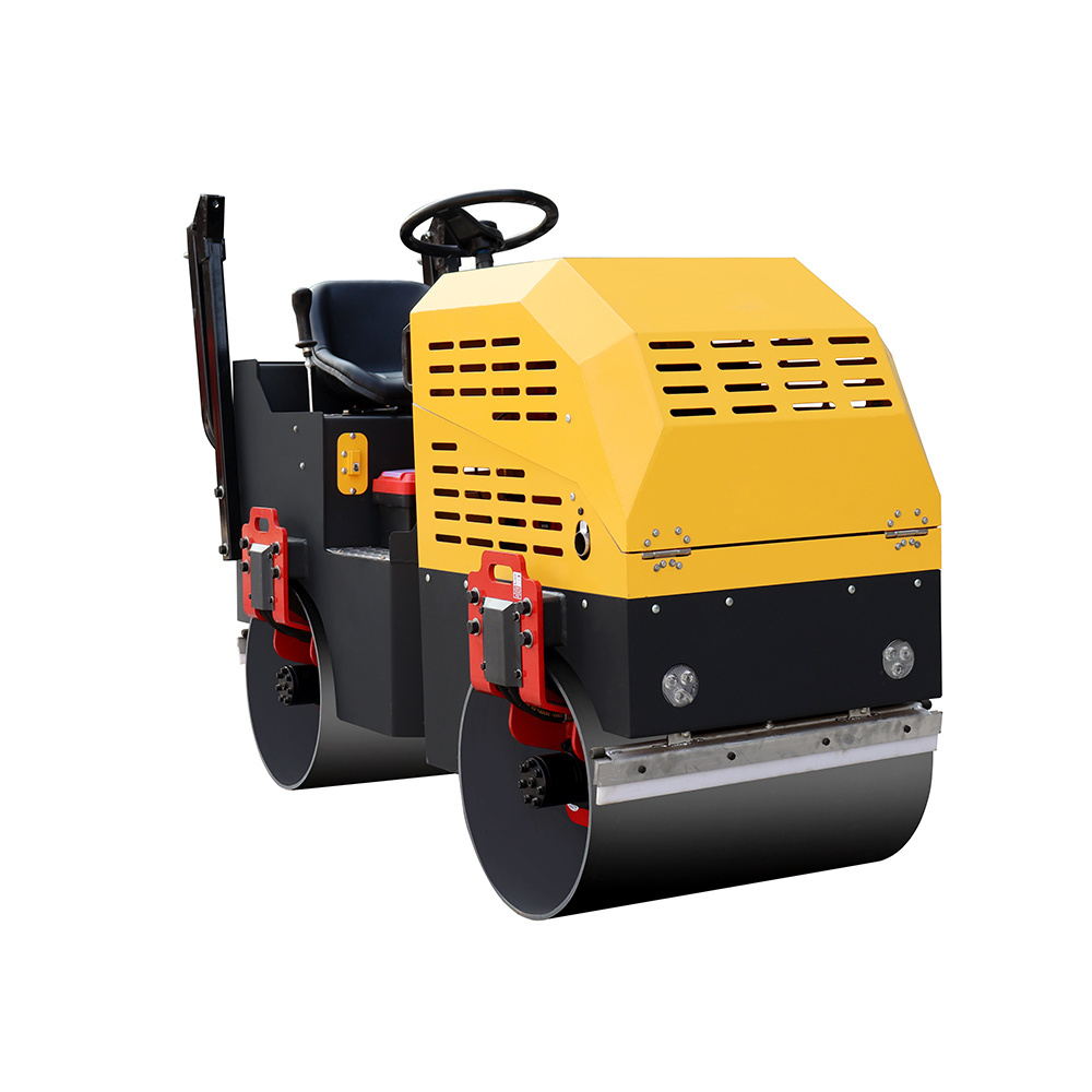 Hot Sale Baby Mini Low Fuel Concrete Road Roller Compactor Self-Propelled Vibratory Light Compaction Ride On Road Roller