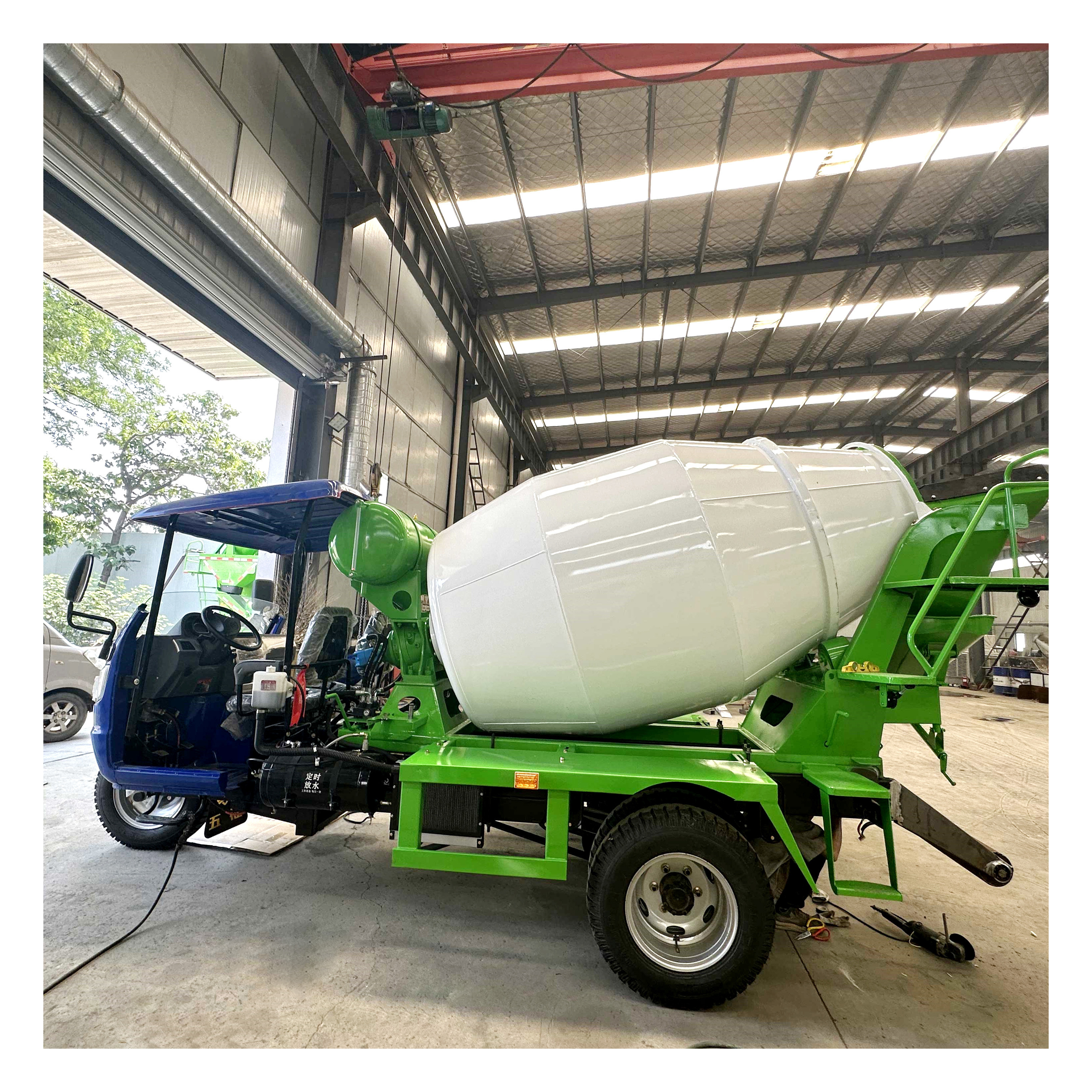 Electric Gasoline Stirring Drum 6CBM Yard Cement Mixer Tank Wet And Dry Cement Mixer For Mixing