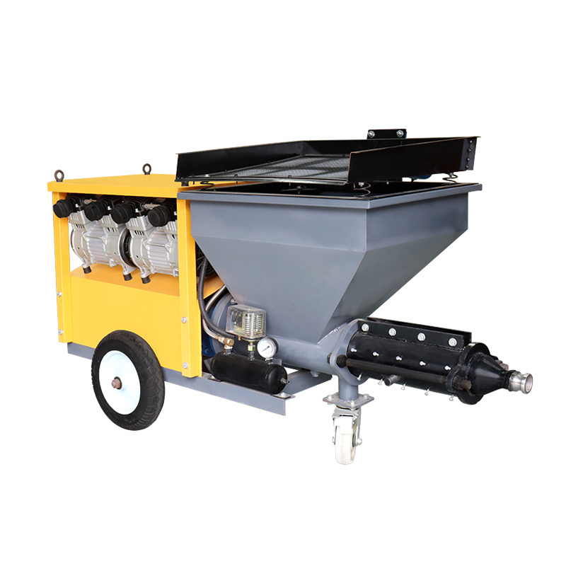 Plastering Station Diesel Mortar Spraying Machine Hopper Gun/air Hopper Gun Concrete Spray Machines