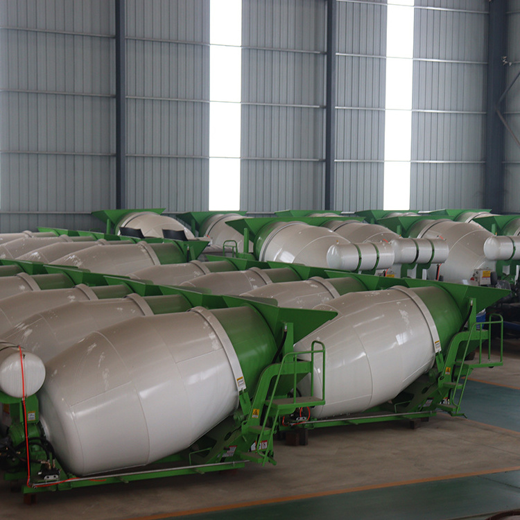 Electric Gasoline Stirring Drum 6CBM Yard Cement Mixer Tank Wet And Dry Cement Mixer For Mixing