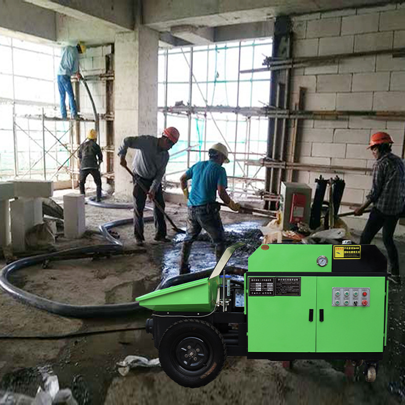 Electric Mini Concrete Trailer Pump Diesel Hydraulic Cement Mortar Pump Machine For Sale