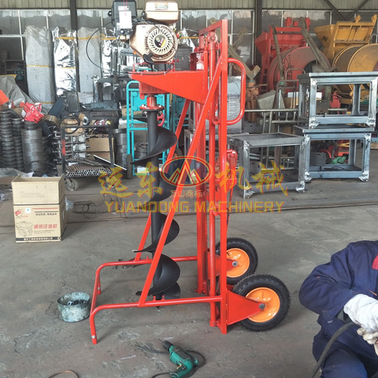 Hydraulic Earth Auger Drill Pile Mobile Scissor Lift Table Excavator Drilling Machine Post Holes Digger Auger For Poles