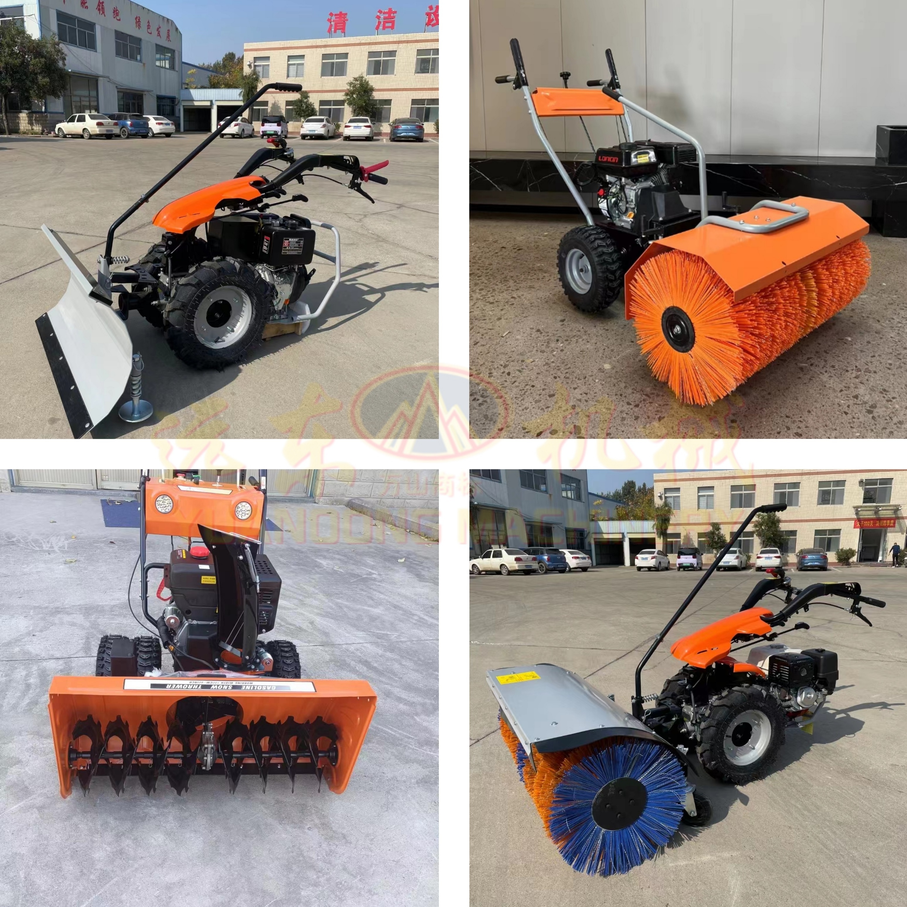 Gasoline Snow Sweeper Snow Thrower Winter Road Cleaning Ice Surface Snow Blower Snowplow