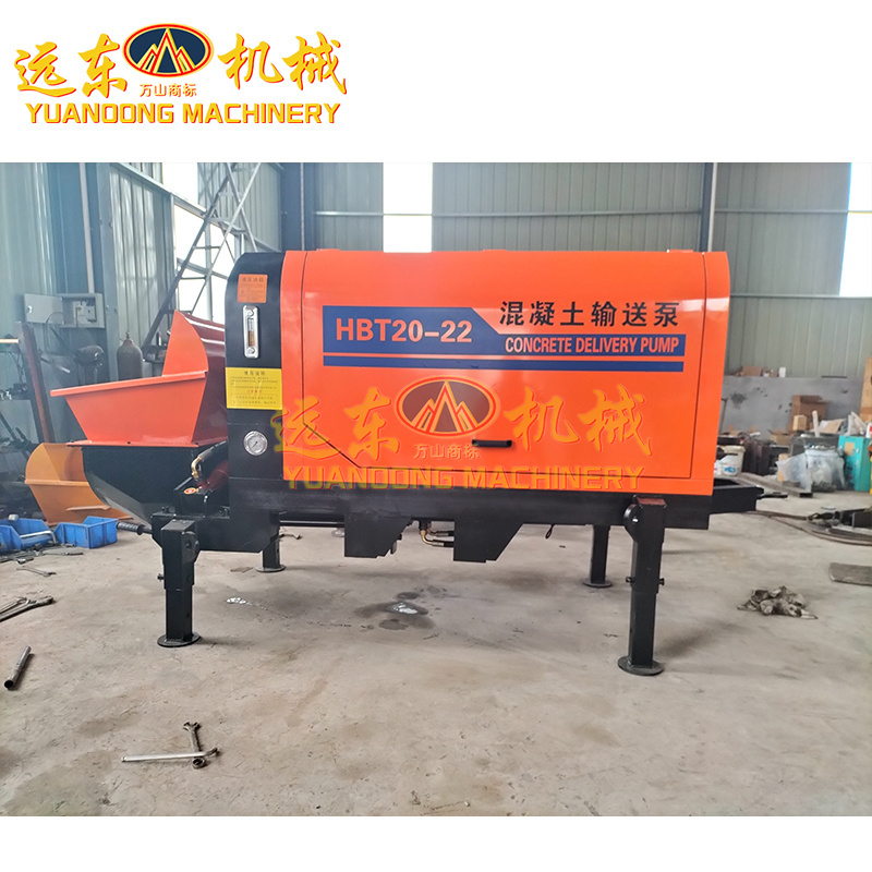 High Quality Concrete Trailer Pump For Construction Building Concrete Truck Mounted Pump Diesel Type Concrete Pump