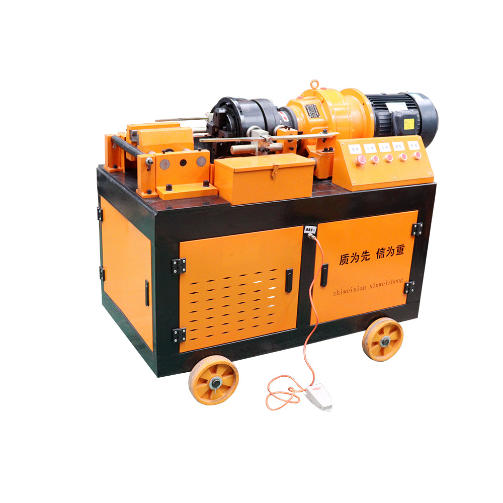 High Speed Hydraulic Automatic Electric Steel Rod Rebar Thread Rolling Screw Bolt Making Machine With Durable Performance