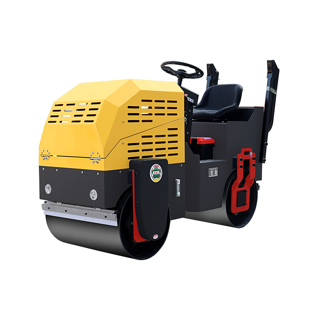 Hot Sale Baby Mini Low Fuel Concrete Road Roller Compactor Self-Propelled Vibratory Light Compaction Ride On Road Roller