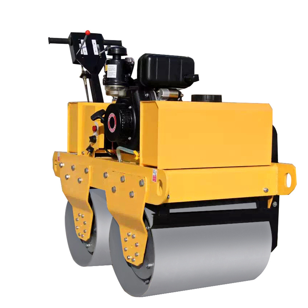 Hot Sale Baby Mini Low Fuel Concrete Road Roller Compactor Self-Propelled Vibratory Light Compaction Ride On Road Roller