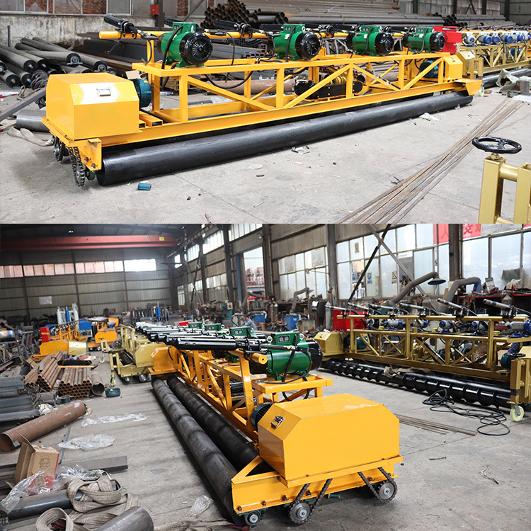 Screed Paving Machine Vibrator Concrete Roller Paver Ground Floor Road Concrete Leveling Machine