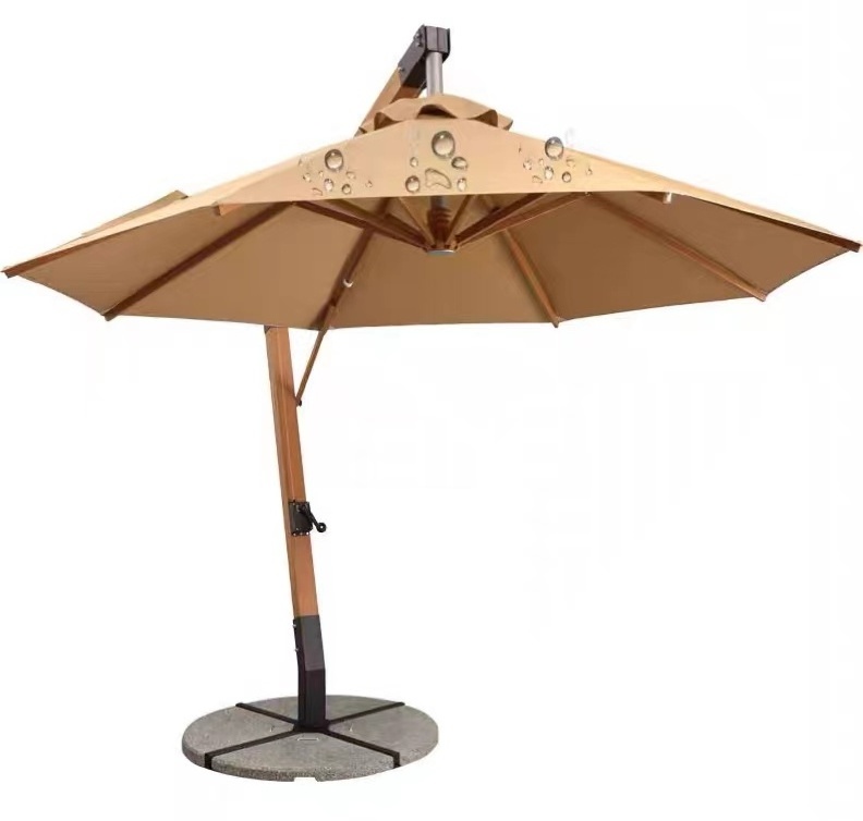 Waterproof and UV resistant aluminum cantilever garden,patio umbrellas Outdoor beach umbrellas