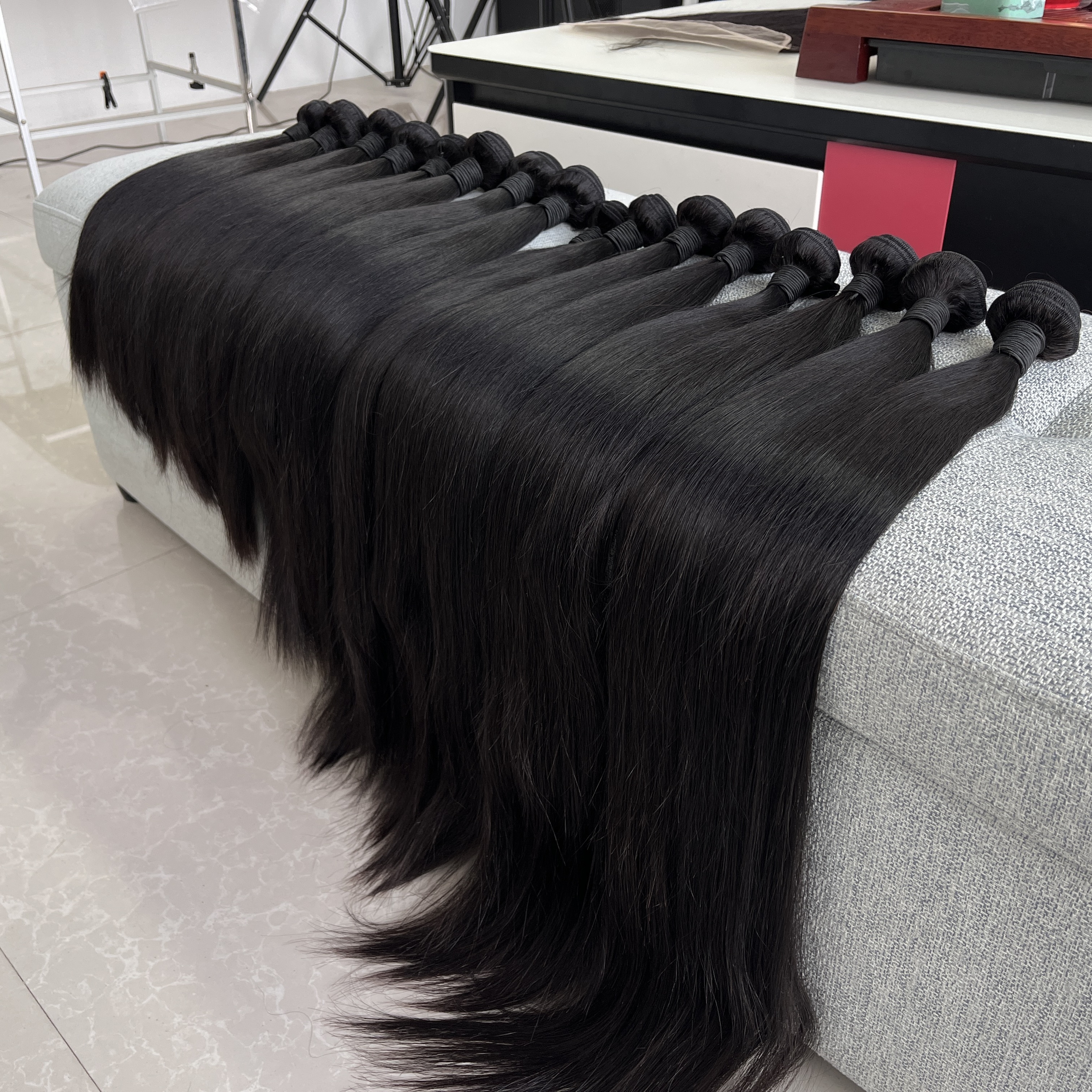 40 Inch Human Hair Bundles 10A 12A 15A High Quality Raw Cuticle Aligned Virgin Vietnamese 100 Human Hair Extensions Vendors