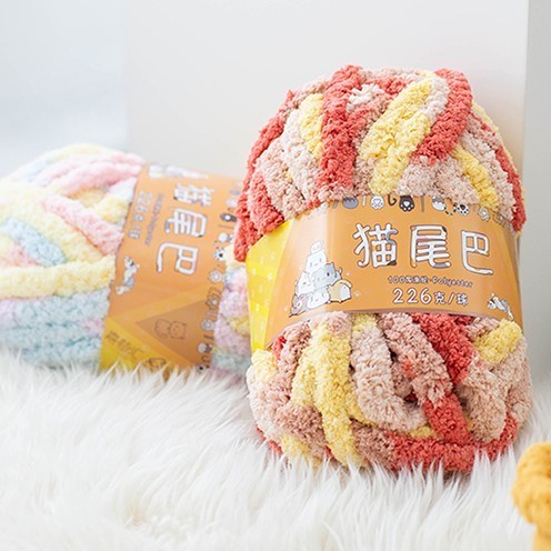 Wholesale Bernat Thick Super Chunk Yarn Hand Knitting chenille Chunky Yarn for Blanket