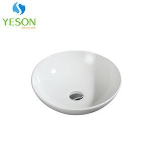 P-008 Thin edge ceramic portable shampoo basin washroom basin bowl sink PVC inflatable hair wash basin