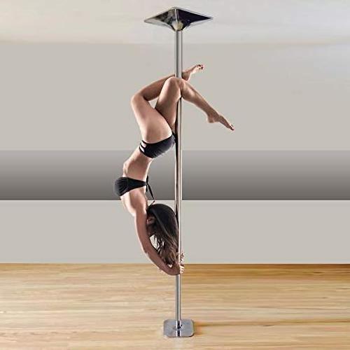 Spinning Static 9ft Stripper Pole 400lb Capacity New Version Dance Pole for Home