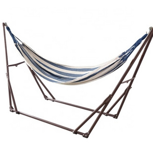 Factory Supply Novelty Polyester Mesh Iron Stand Hammock For Camping Use Outdoor Hammock