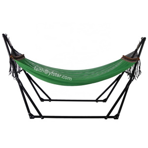 Hot Sale Folding Steel Hammock Stand With Storage Bag Portable Camping Hammock With Metal Stand