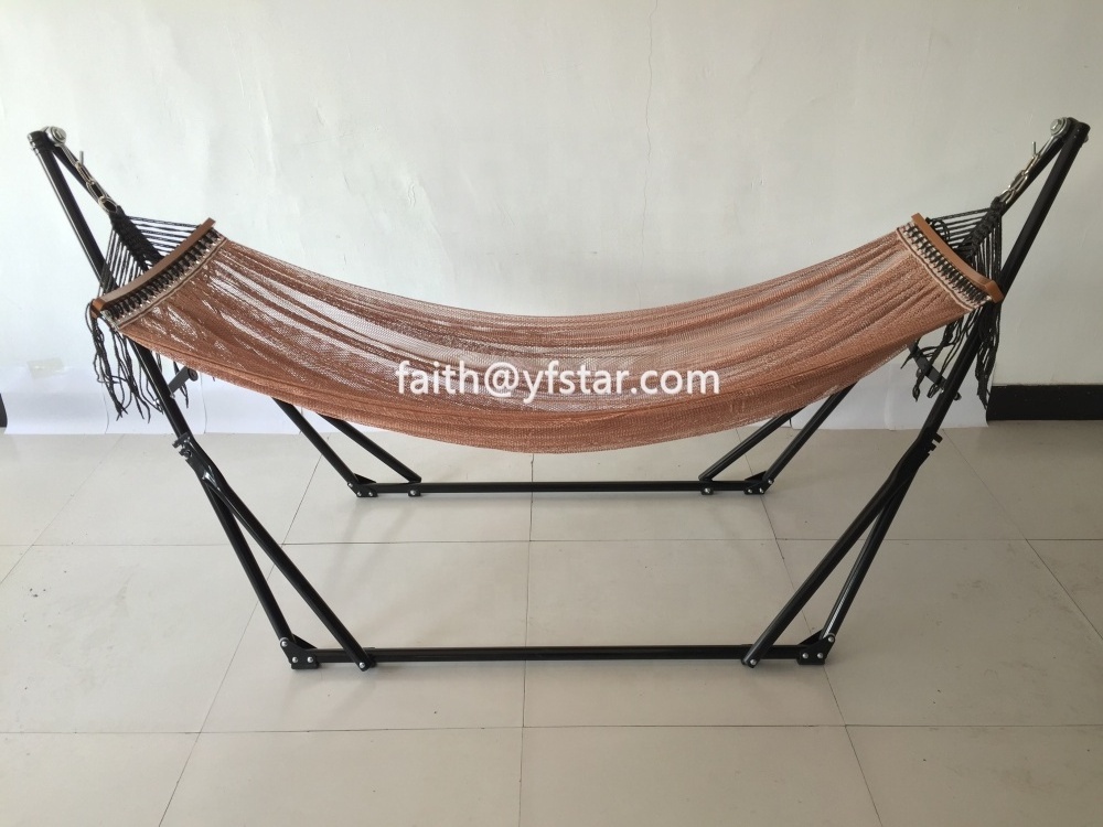 Hot Sale Folding Steel Hammock Stand With Storage Bag Portable Camping Hammock With Metal Stand