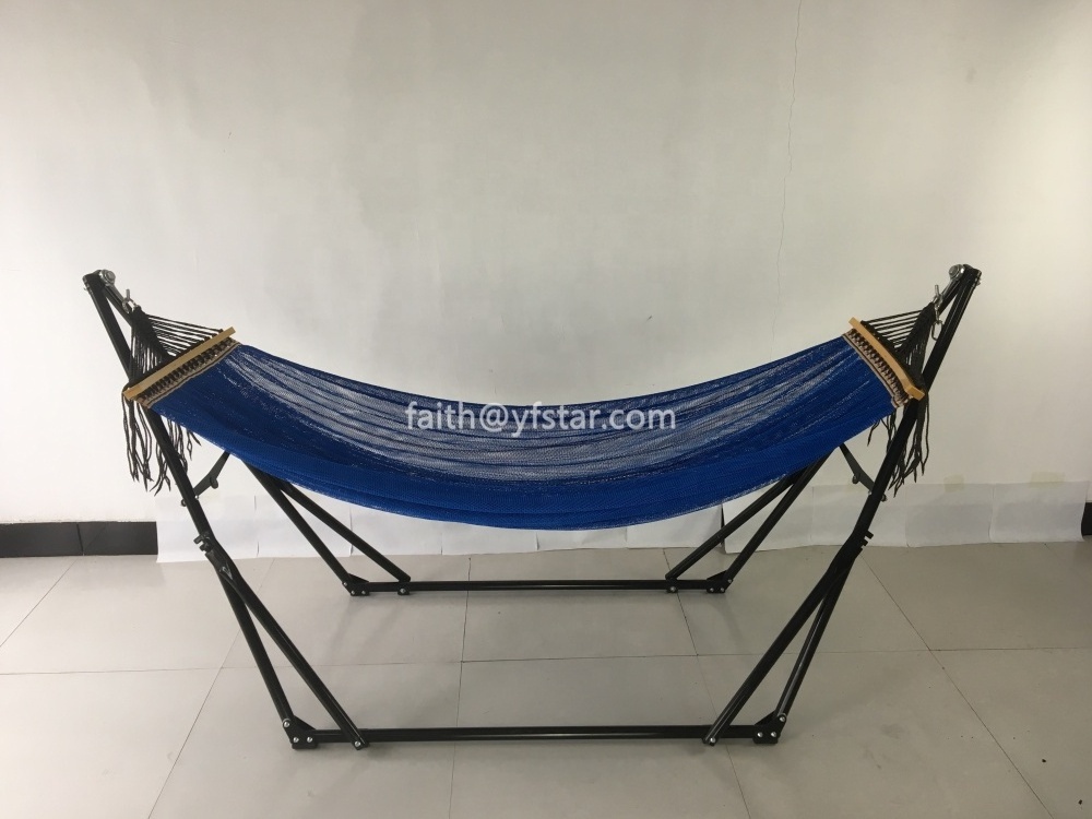 Hot Sale Folding Steel Hammock Stand With Storage Bag Portable Camping Hammock With Metal Stand