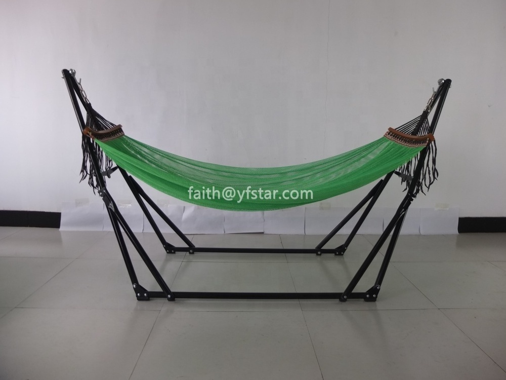 Hot Sale Folding Steel Hammock Stand With Storage Bag Portable Camping Hammock With Metal Stand