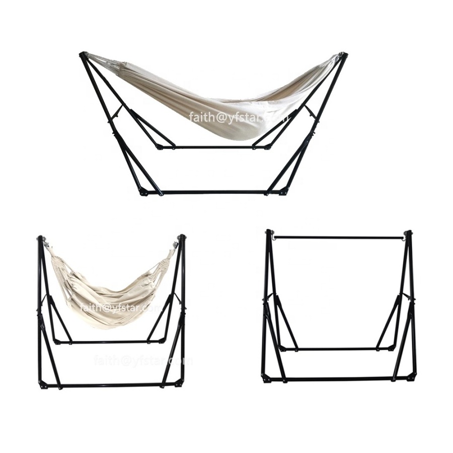 Wholesale Best Quality 3 In 1 Folding Hammock With Steel Hammock Stand 3 Way Hammock For Sale