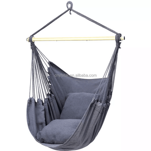 Hammock Chair with Stand Heavy-Duty Hanging Chair Indoor Outdoor Sturdy Swing Chair with Stand