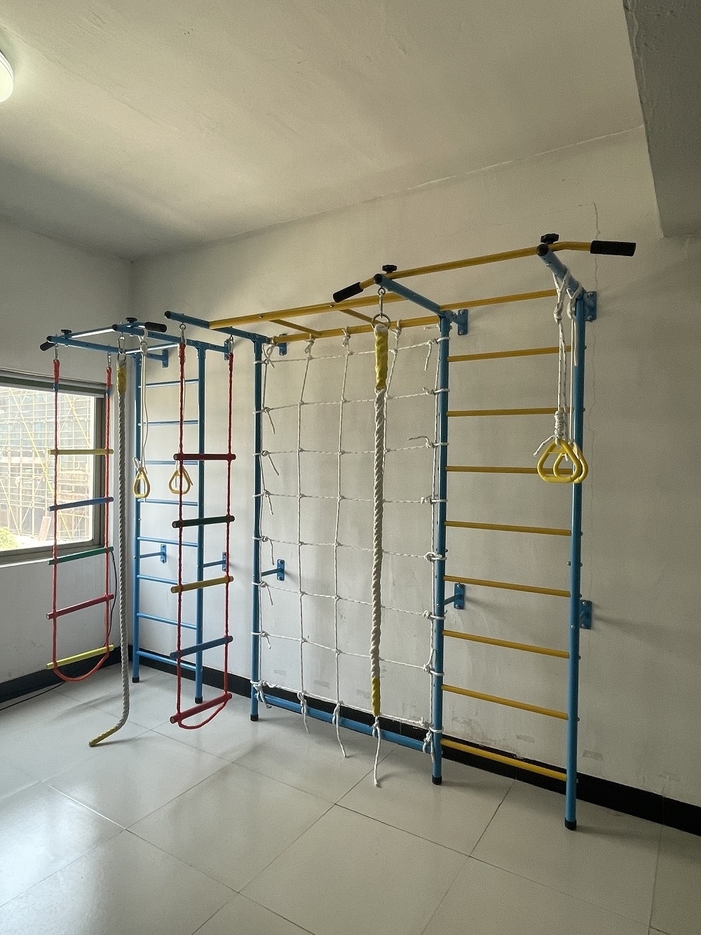 Kids Home Gym Swedish Wall Ladder Indoor adventure  Facility Jungle Gym Sports Kids Toys Kids Playground Pull Up Monkey Bars