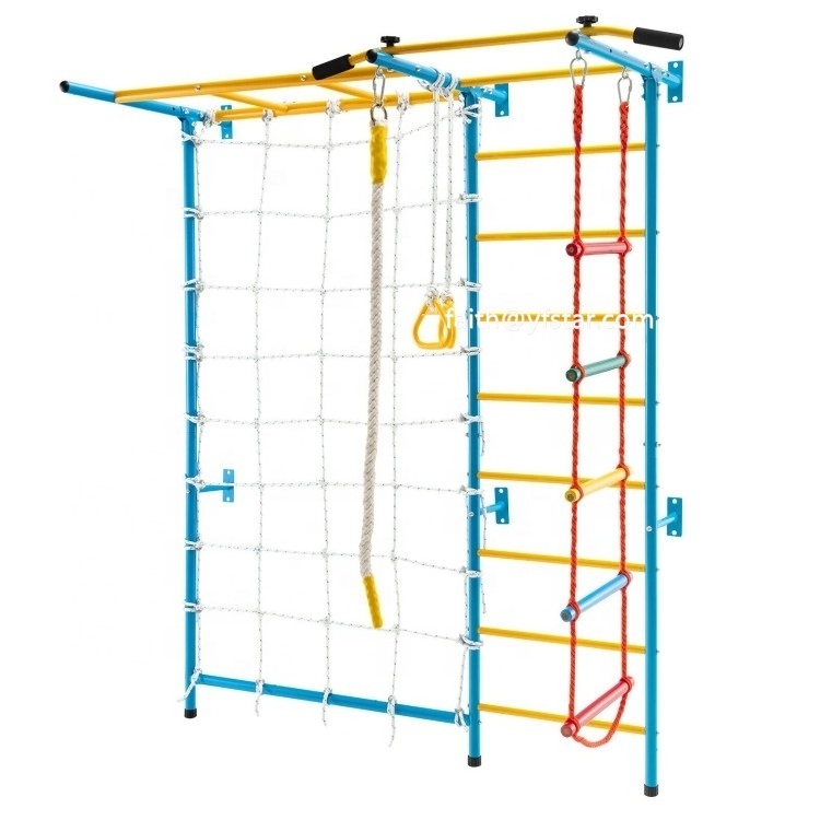 Top Sale Kids Indoor Playground Wall Ladder Monkey Bars Pull-up Bar For Children Home Fitness