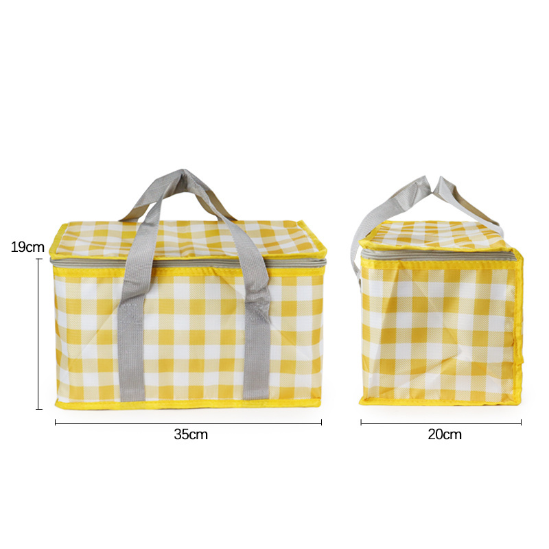 Customized Polyester Reusable Cooler Bag Keep Warm or Cool Insulated Thermal Waterproof with Cartoon Pattern Solar Panel