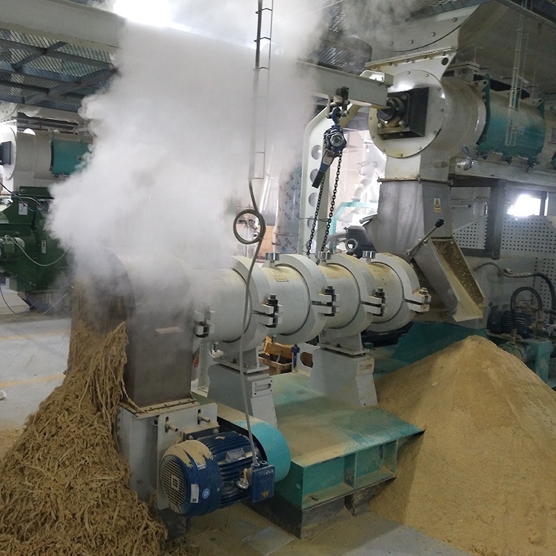 5-30TPH Industries Dry cattle feed Expander Line corn Bran/soybean dregs Animal premix Feeds expander machine