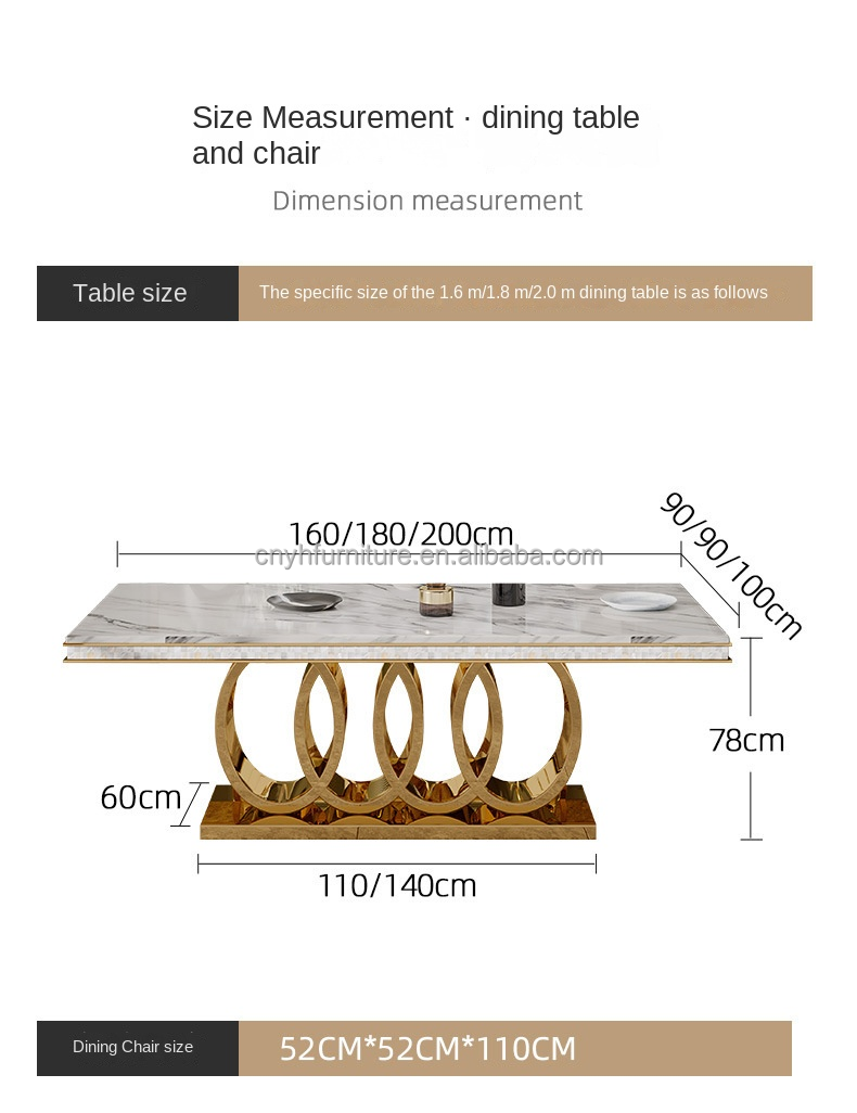 2022 Popular Nordic Style Modern Dining Room Set Italian Luxury Design Home furniture Marble Top Dining Table