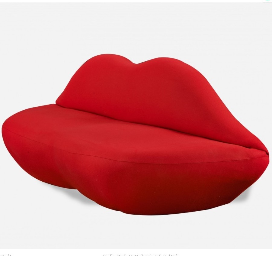 Modern Two Seater home furniture living room couch loveseat sofa hot red lip sexy flaming kiss shaped sofa