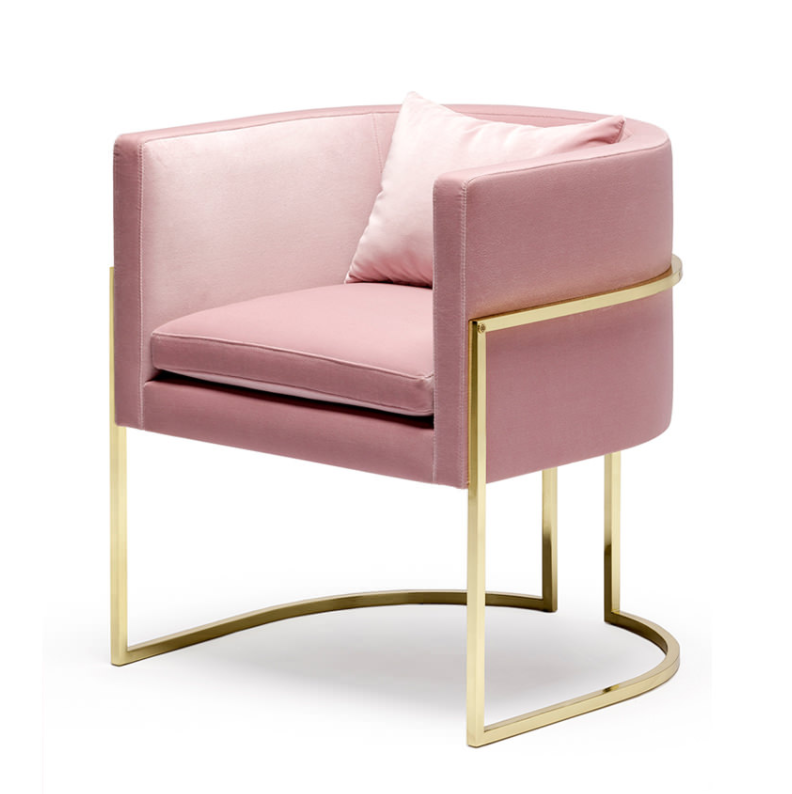 occasional modern oversized pink purple velvet and gold grey 2 french dining sofa metal gold accent chairs