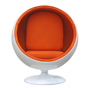 Modern luxury adult leisure fiberglass lounge living room home furniture swivel shaped round ball chair