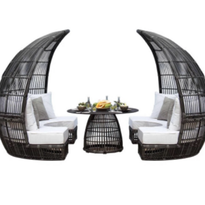 nordic restaurant outdoor hotel sun chairs and tables lounge garden rattan outdoor furniture nest balcony sofa